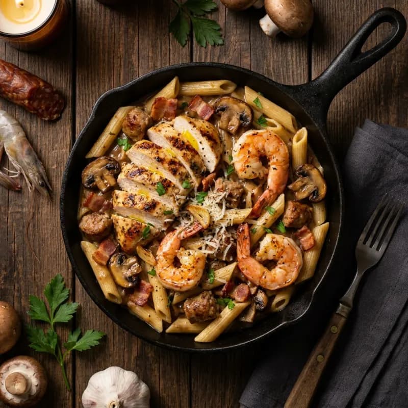 Pasta Mar y Tierra